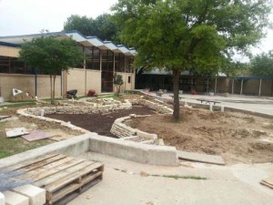 The beginnings of building the rain garden