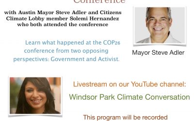 Climate Conversation – COP-26 Climate Conference