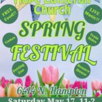 Hope Lutheran Spring Festival Come Celebrate with the community the Hope Lutheran Spring Festival Free Food Games Live Music Petting Zoo Bounce House Where: 6414 N. Hampton, Austin, Texas When: Saturday May 17th, 11 am until 2 pm For more Information contact HopeLutheranAustin.org 512 926 8574