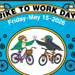 Bike to Work Day - May 15th, 2026 Morning fueling stations from 7:00 AM until 9:00 AM and Afternoon Happy hour from 4:30 pm - 6:30 pm