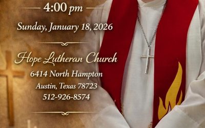 New Pastor at Hope Lutheran