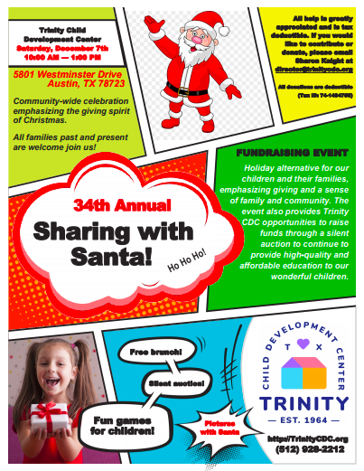 Sharing with Santa flyer preview