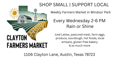 Clayton Farmers Market Every Wed